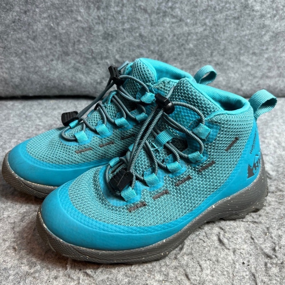 REI Co-op Kids Rocky Ridge Waterproof Hiking Boots Blue Bundgee Closure Size 1Y